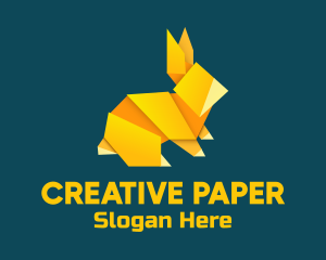 Yellow Rabbit Origami logo