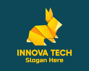 Yellow Rabbit Origami logo