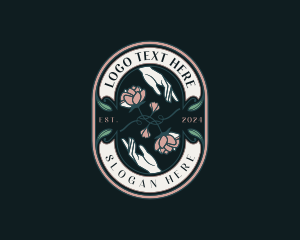 Floral Feminine Hands logo