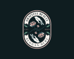 Floral Feminine Hands logo