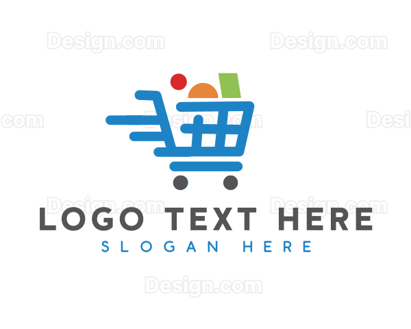 Shopping Cart Grocery Logo