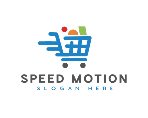 Shopping Cart Grocery logo design