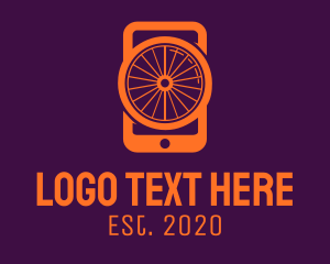 Social Media - Mobile Phone Wheel logo design