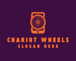  Mobile Phone Wheel  logo design