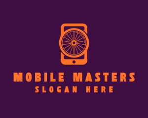  Mobile Phone Wheel  logo design