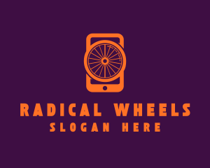  Mobile Phone Wheel  logo design