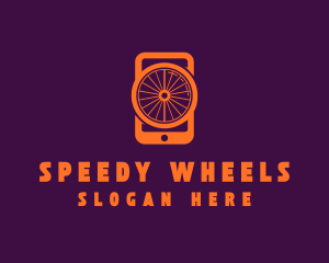  Mobile Phone Wheel  logo design