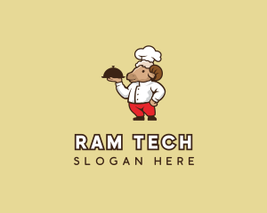 Ram Gourmet Chef logo design