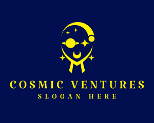 Cosmic  Woman Astrology logo design