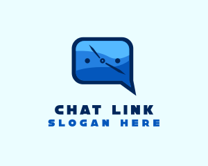 Chat Box Time logo design