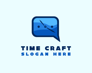 Chat Box Time logo design