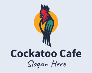 Colorful Parrot Cockatoo logo