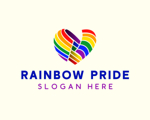 Heart Flag Rainbow logo
