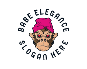 Urban Beanie Monkey logo design