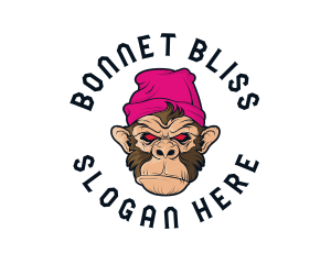 Urban Beanie Monkey logo design