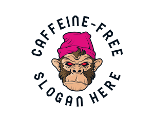 Urban Beanie Monkey logo design