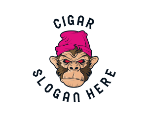 Urban Beanie Monkey logo design