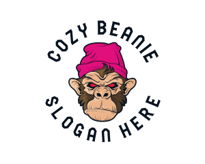 Urban Beanie Monkey logo design