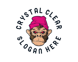 Urban Beanie Monkey logo design