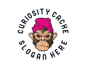 Urban Beanie Monkey logo design