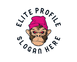 Urban Beanie Monkey logo design