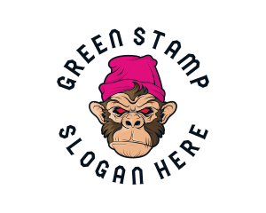 Urban Beanie Monkey logo design