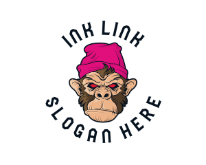 Urban Beanie Monkey logo design