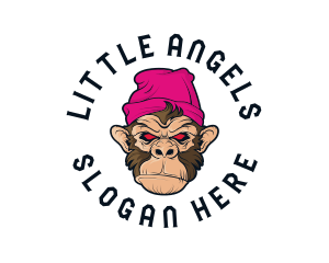 Urban Beanie Monkey logo design