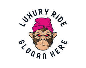 Urban Beanie Monkey logo design