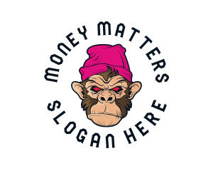 Urban Beanie Monkey logo design