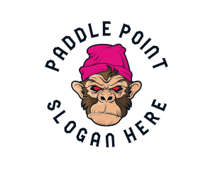 Urban Beanie Monkey logo design