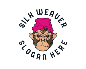 Urban Beanie Monkey logo design