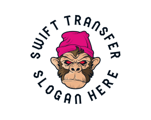 Urban Beanie Monkey logo design