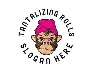 Urban Beanie Monkey logo design