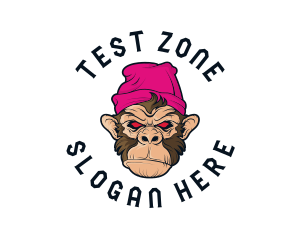 Urban Beanie Monkey logo design