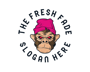 Urban Beanie Monkey logo design