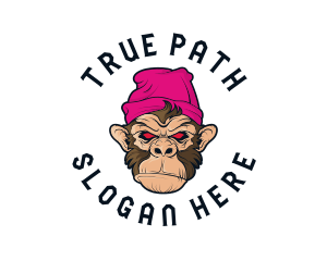 Urban Beanie Monkey logo design