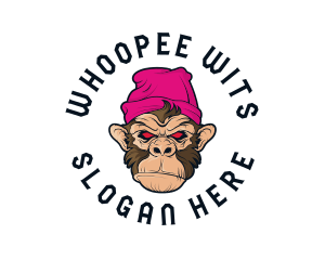 Urban Beanie Monkey logo design