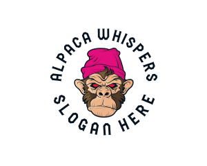 Urban Beanie Monkey logo design