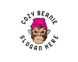 Urban Beanie Monkey logo design