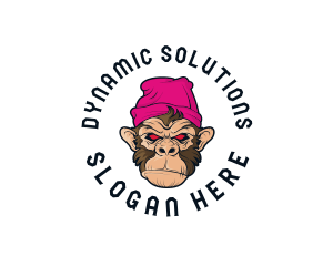 Urban Beanie Monkey logo design