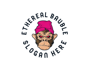 Urban Beanie Monkey logo design