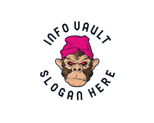 Urban Beanie Monkey logo design