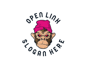 Urban Beanie Monkey logo design