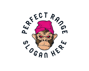 Urban Beanie Monkey logo design