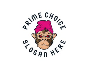 Urban Beanie Monkey logo design