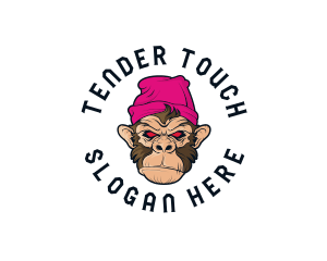 Urban Beanie Monkey logo design