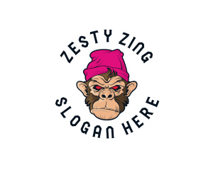 Urban Beanie Monkey logo design