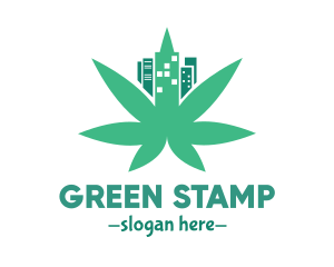 Cannabis City Leaf logo design