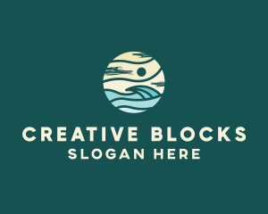 Beach Wave Resort  logo design